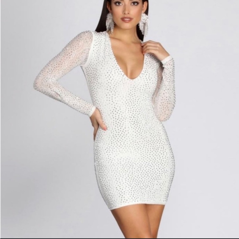 Windsor Ria Heat Stone Mini Formal Dress